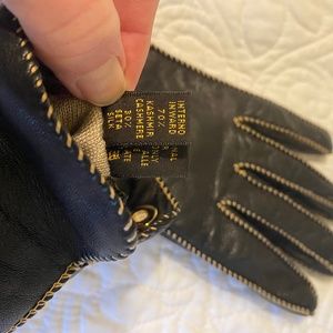 Loro Piana chocolate brown gloves